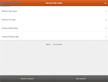 Tablet Screenshot of help.yummly.com